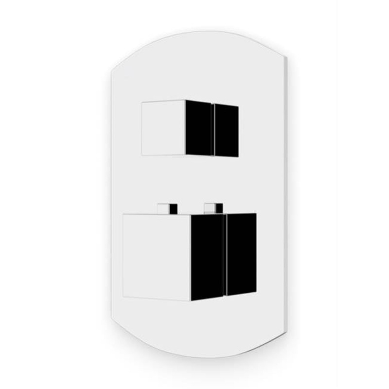 ARTOS F903B-55TKCH Transitional Thermostat with 3-Way Diverter and Off Position Trim Kit Chrome