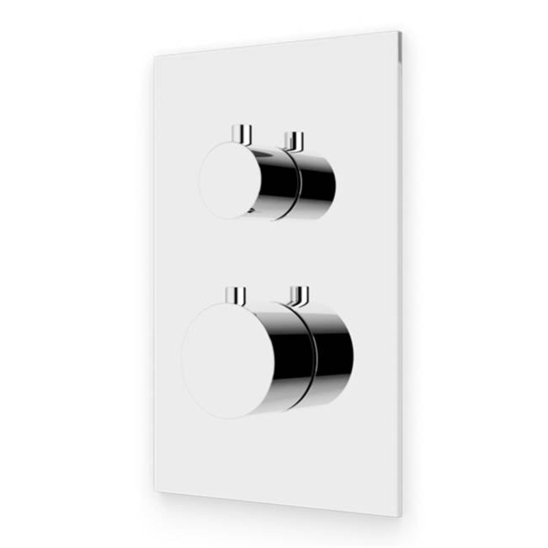 ARTOS F903B-60TKCH Square and Round Thermostat with 3-Way Diverter and Off Position Trim Kit Chrome