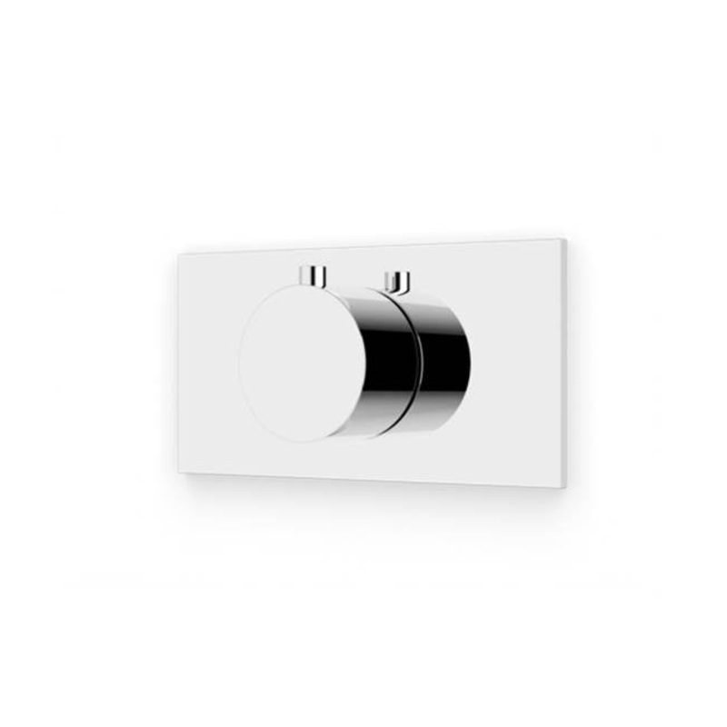 ARTOS F904A-7TKCH Square and Round Thermostat Trim Kit with Letterbox Plate Chrome