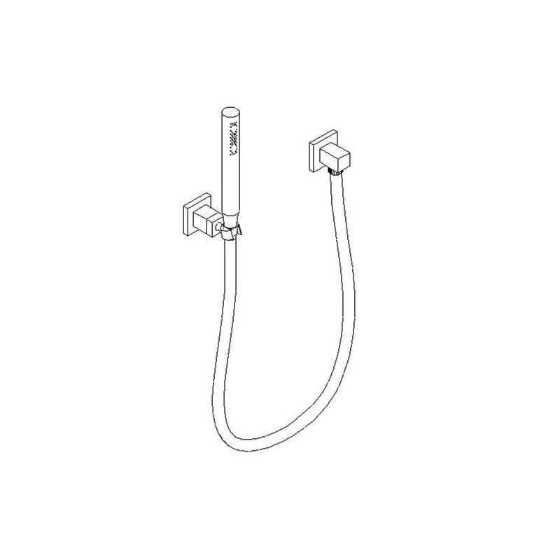 ARTOS F907-23CH Otella Flexible Hose Shower Kit with Separate Water Outlet, Chrome
