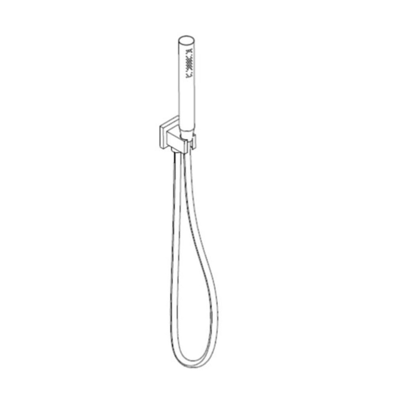 ARTOS F907-24CH Otella Flexible Hose Shower Kit with Integrated Water Outlet, Chrome
