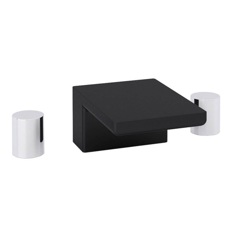 ARTOS F302-3CHB Otella 3-Hole Deck Mount Tub Filler R+S Chrome/Black