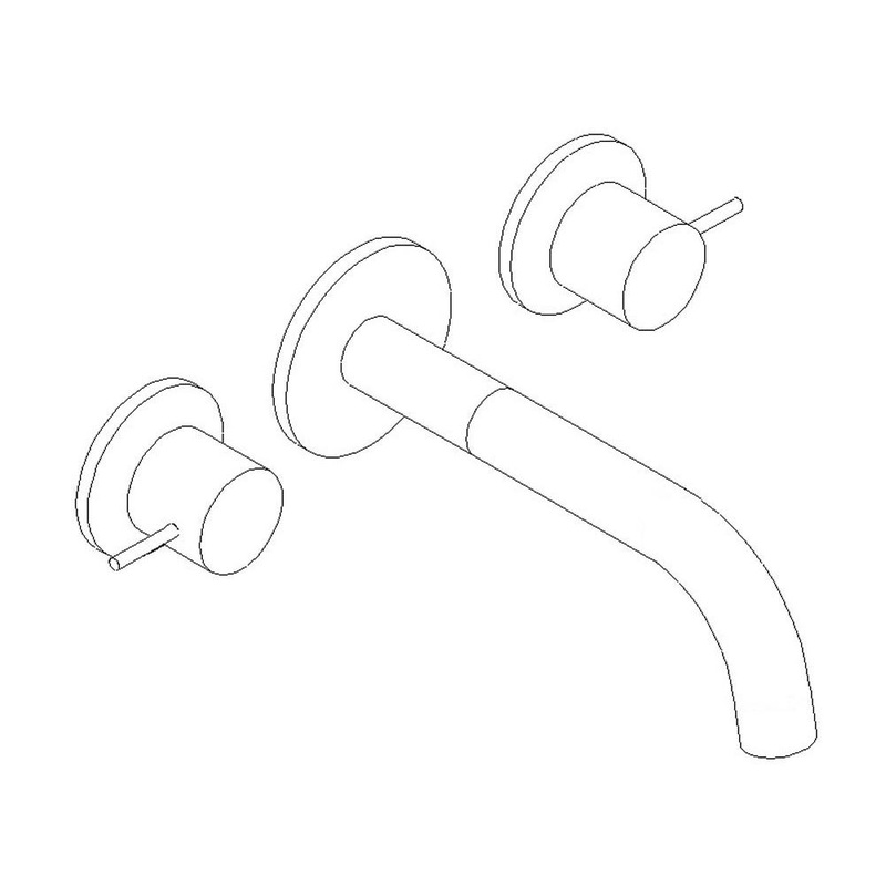 ARTOS F501-7-1BN Opera In Wall Lav Faucet Brushed Nickel