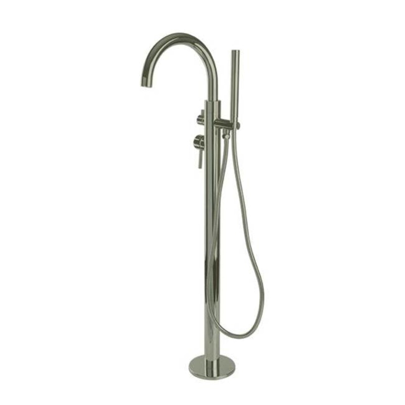 ARTOS F502-5-1TKBN Opera Floor Mount Tub Filler, Short Spout, Trim Kit Only, Brushed Nickel