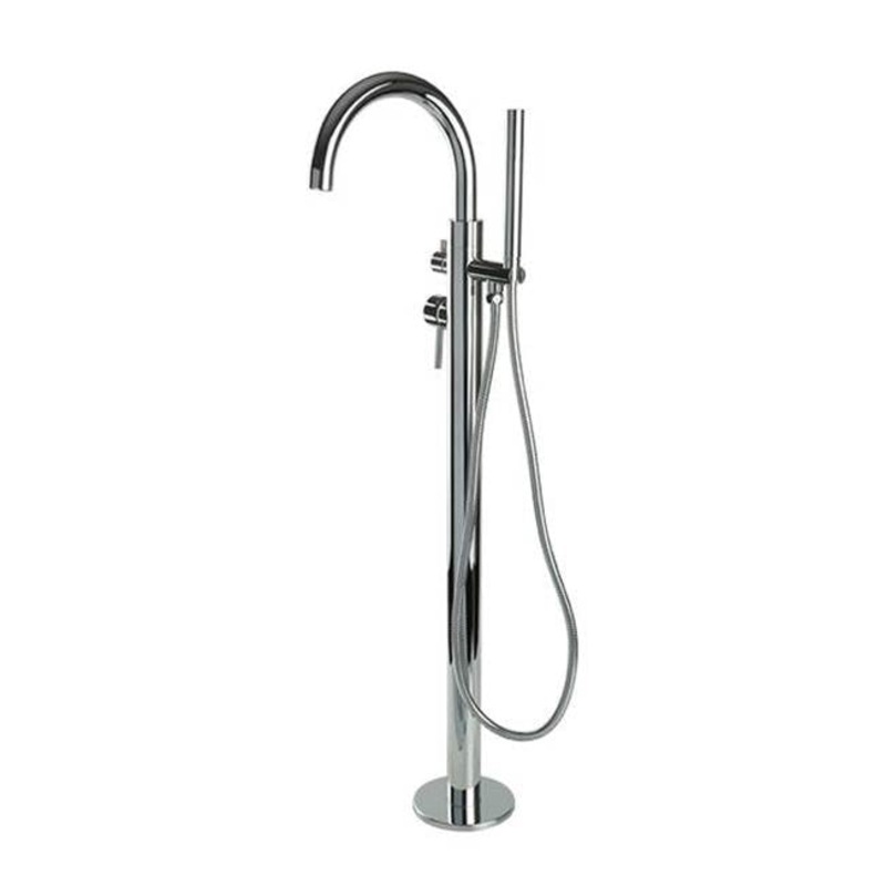 ARTOS F502-5-1TKCH Opera Floor Mount Tub Filler, Short Spout, Trim Kit Only, Chrome