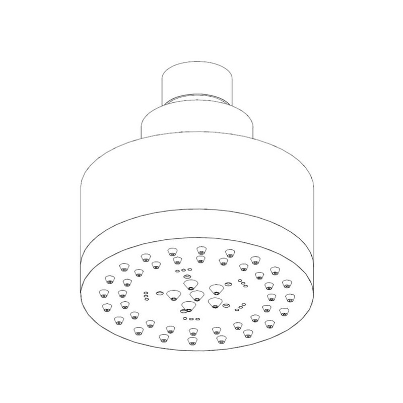 ARTOS F902-26CH Multi Function Round Showerhead Chrome