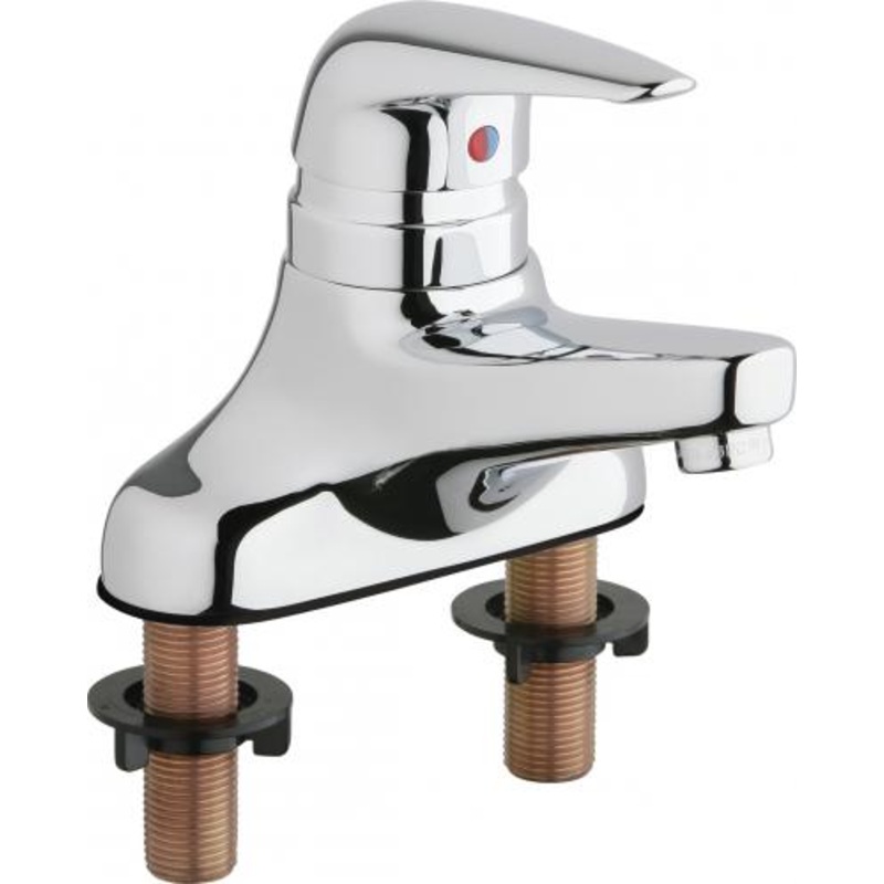 Chicago Faucets 420-Abcp Single Lever Lavatory Faucet Deck-mounted manual faucet with 4" centers