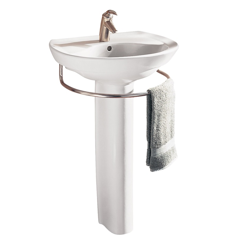 AMERICAN STANDARD 0268100.020, Ravenna Center Hole Only Pedestal Sink Top and Leg Combination in White