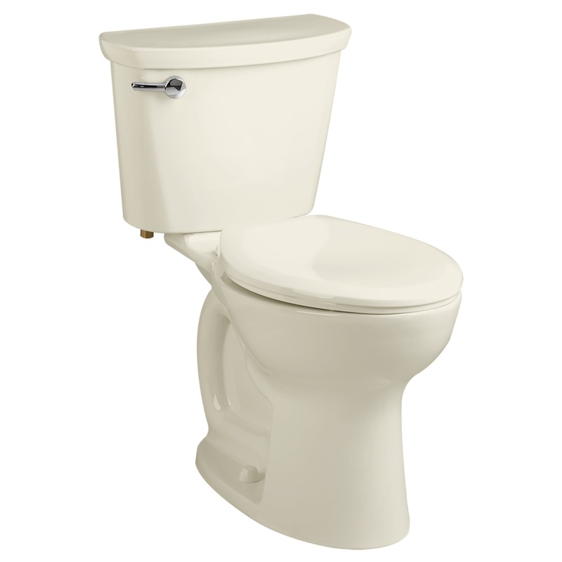 AMERICAN STANDARD 215FC004.222, Cadet PRO Two-Piece 1.6 gpf/6.0 Lpf Compact Chair Height Elongated 14-Inch Rough Toilet Less Seat in Linen