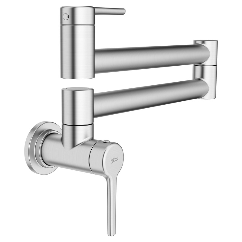 AMERICAN STANDARD 4803900.075, Studio S Wall-Mount Pot Filler Kitchen Faucet in Stainless Stl
