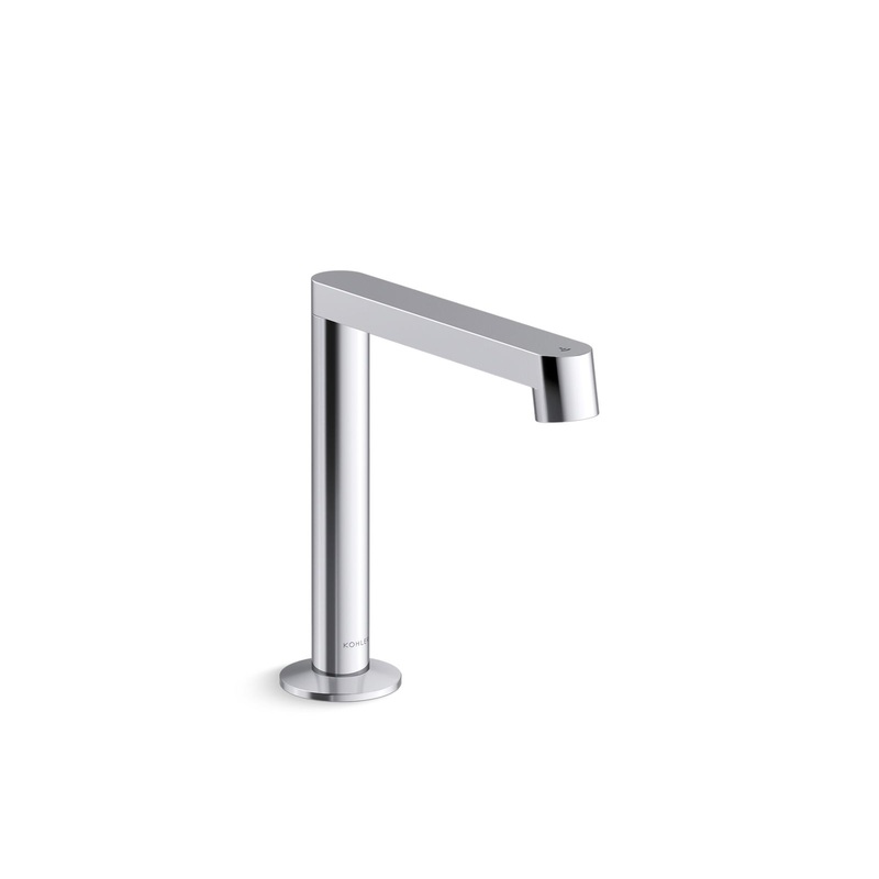 KOHLER K-103M37-SANA-CP Components Touchless Single-Hole Lavatory Faucet With Kinesis Sensor Technology And Temperature Mixer, Ac-Powered, 0.5 Gpm - Polished Chrome