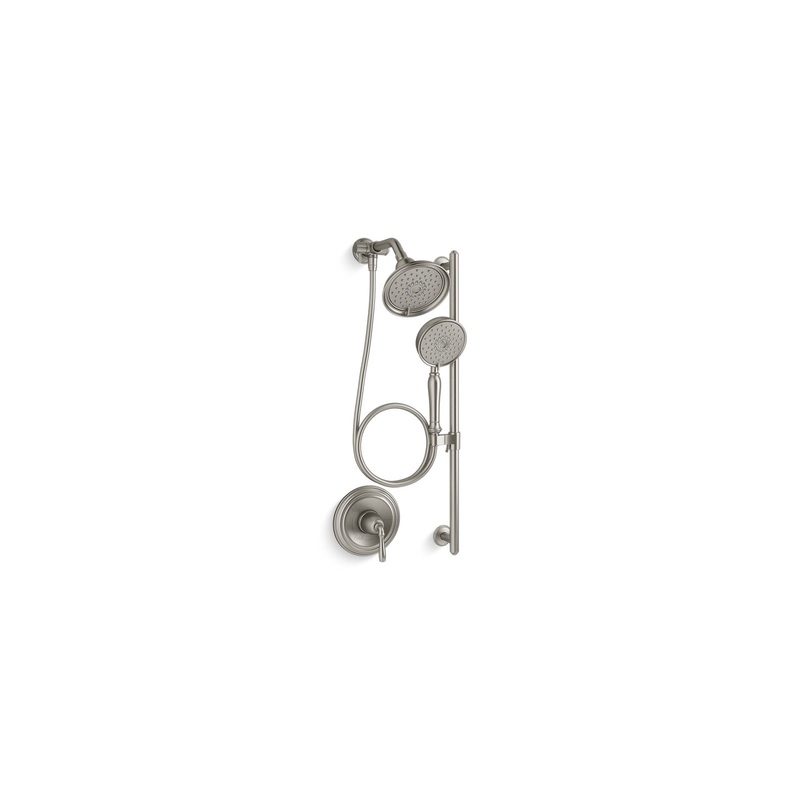 KOHLER K-22179-BN Bancroft Showering Kit, 2.5 Gpm In Vibrant Brushed Nickel