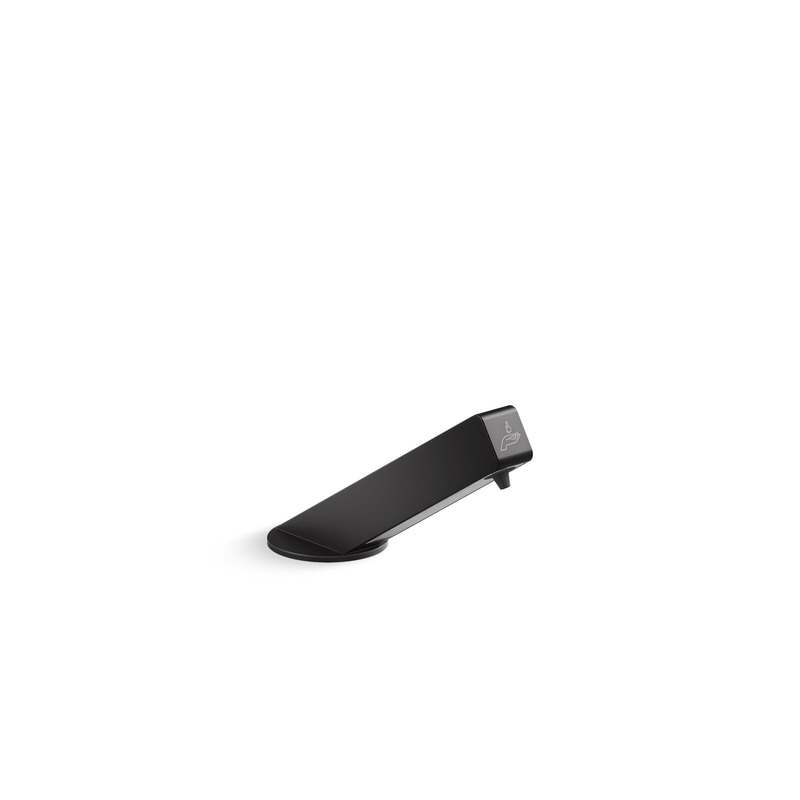 KOHLER K-25193-BL Angle Touchless Foaming Soap Dispenser, Dc-Powered - Matte Black
