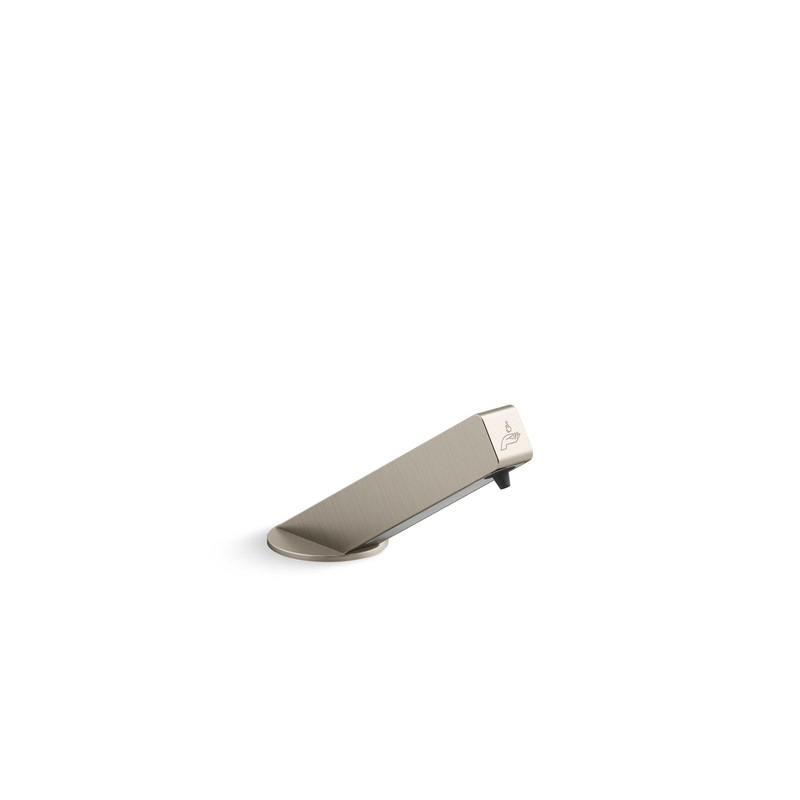 KOHLER K-25193-BN Angle Touchless Foaming Soap Dispenser, Dc-Powered - Vibrant Brushed Nickel