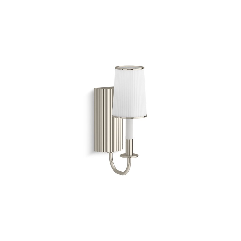 KOHLER K-27438-SC01-SNL Tresdoux One-Light Sconce In Polished Nickel