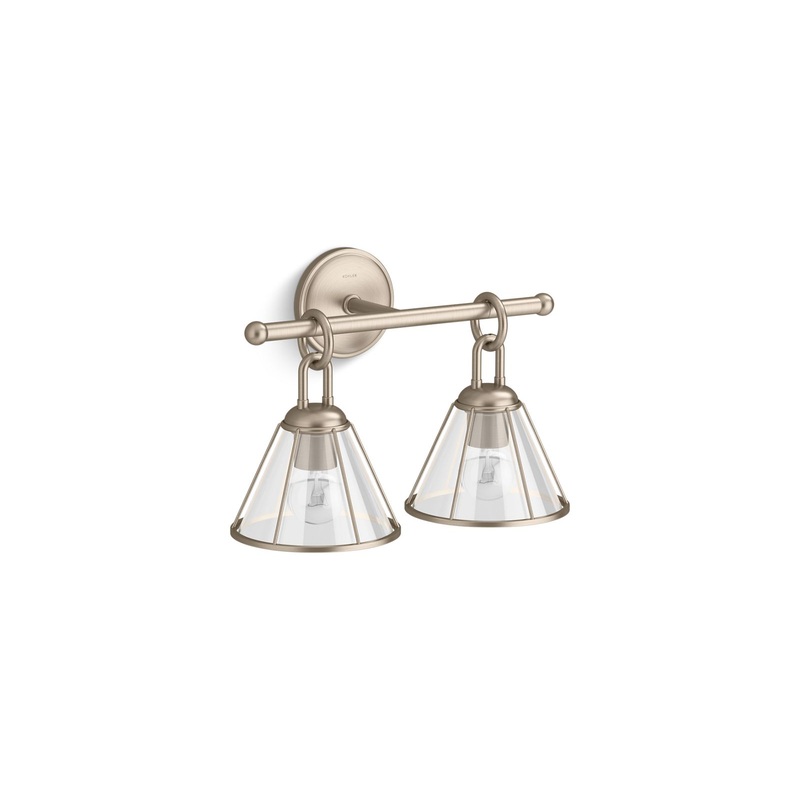 KOHLER K-27742-SC02-BVL Terret Two-Light Sconce In Brushed Bronze