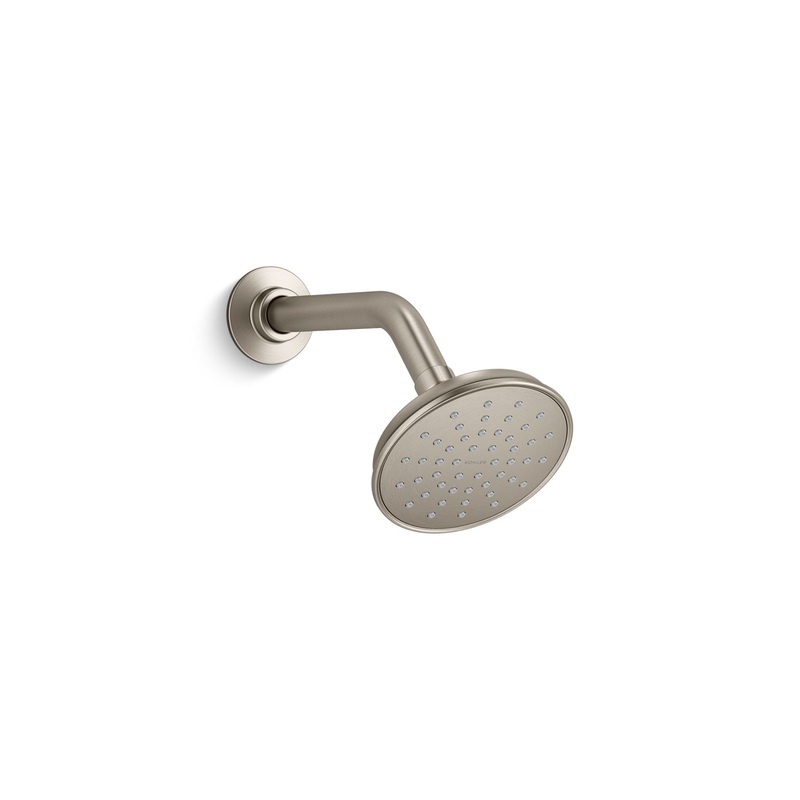KOHLER K-35948-G-BN Bellera Single-Function Showerhead, 1.75 Gpm - Vibrant Brushed Nickel