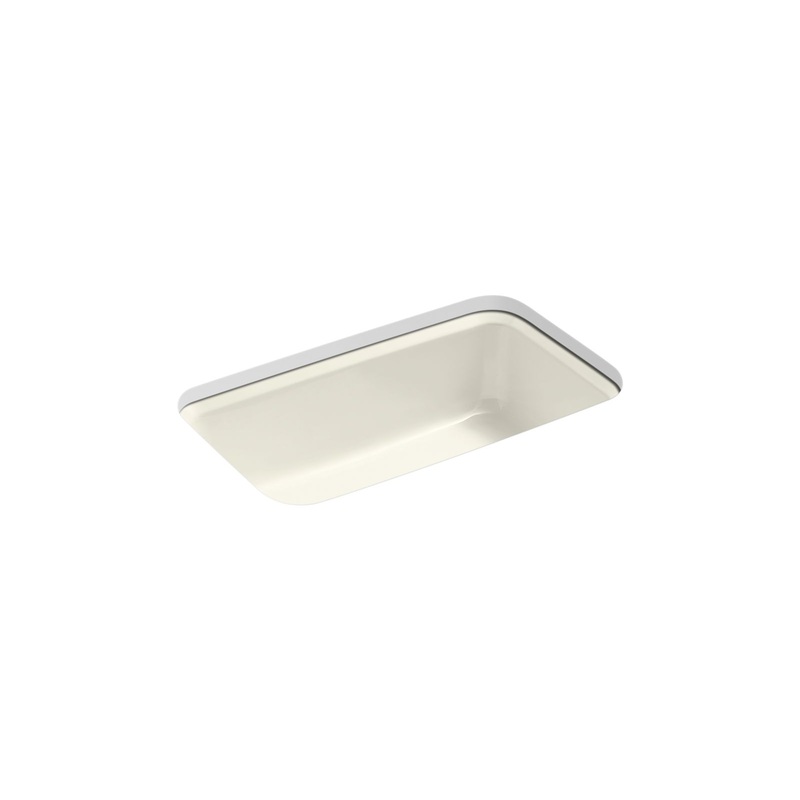 KOHLER K-5832-5U-96 Bakersfield 31" Undermount Single-Bowl Kitchen Sink In Biscuit