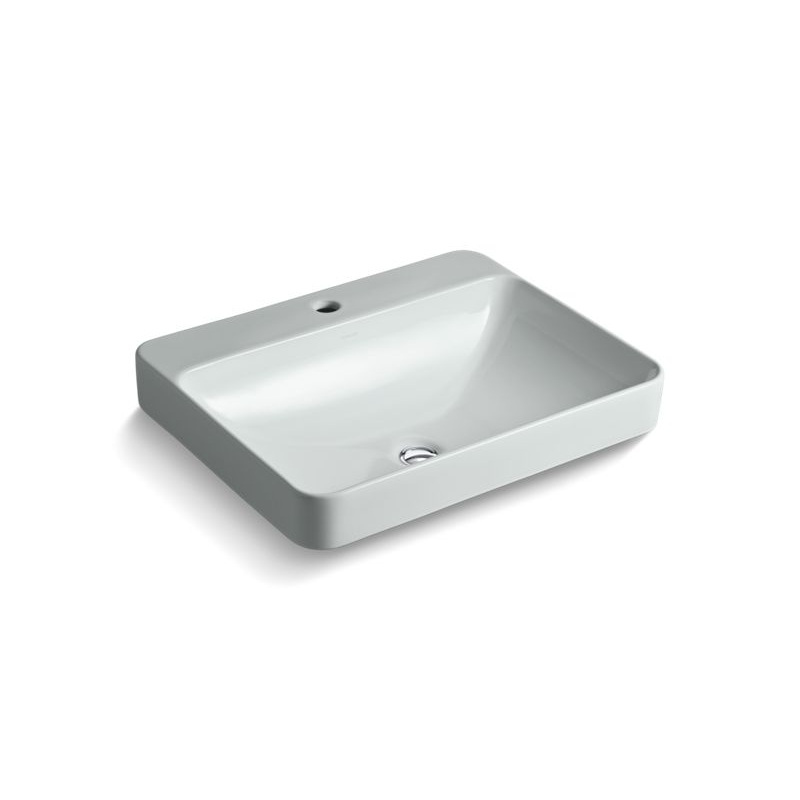 KOHLER Vox K-2660-1-95 Rectangle Vessel bathroom sink with single faucet hole
