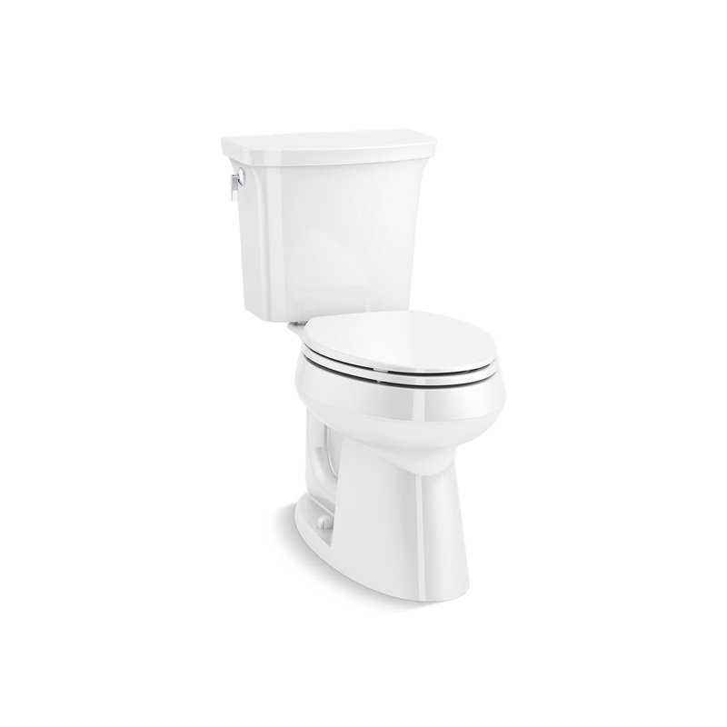 KOHLER K-26076-0 The Complete Solution two-piece elongated toilet, 1.28 gpf  -  White