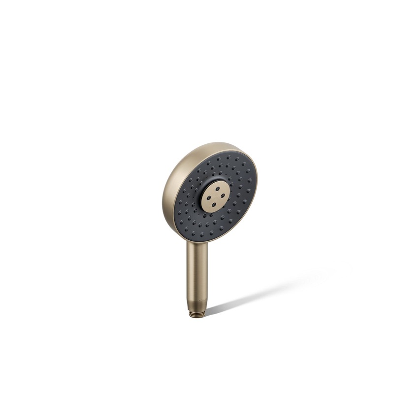 KOHLER K-26282-BV Round three-function handshower, 2.5 gpm  -  Vibrant Brushed Bronze