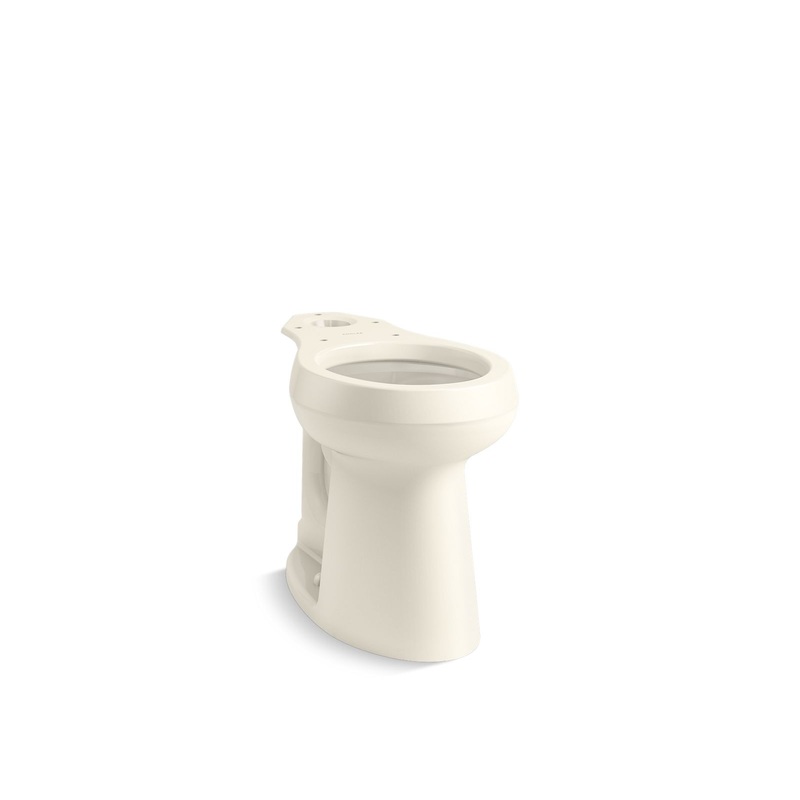 KOHLER K-35643-96 Tall round-front toilet bowl  -  Biscuit
