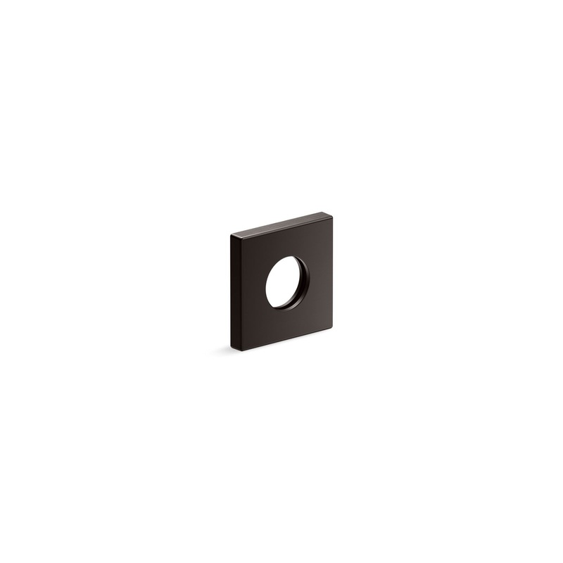 KOHLER K-76335-BGP Shower arm trim kit, square  -  Brushed Graphite